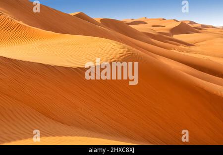 Sanddünen in der Wüste Thal Stockfoto