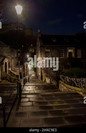 Vennel Steps, Edinburgh Stockfoto