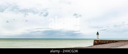 Leuchtturm von St. Valery en Caux in der Normandie Stockfoto