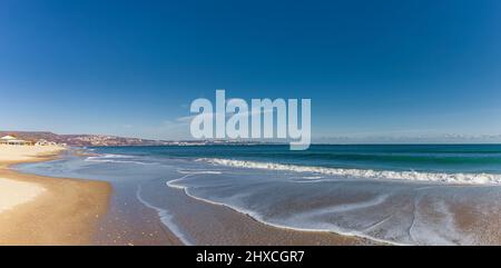 Sandstrand in der Nähe von Kranevo an der Schwarzmeerküste Stockfoto