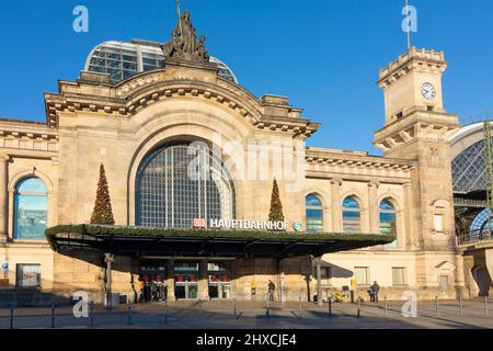 Dresden, Hauptbahnhof, Sachsen, Sachsen, Deutschland Stockfoto