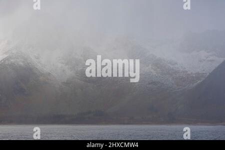 Herbsteindrücke von der norwegischen Insel Senja über dem Polarkreis, Skandinavien und Norwegen pur, Stockfoto