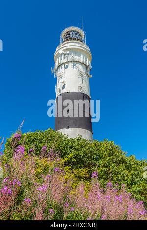 Red Cliff Lighthouse in Kampen, Sylt Island, Schleswig-Holstein, Deutschland Stockfoto