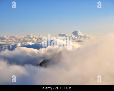 Abenddämmerung auf der Zugspitze Stockfoto