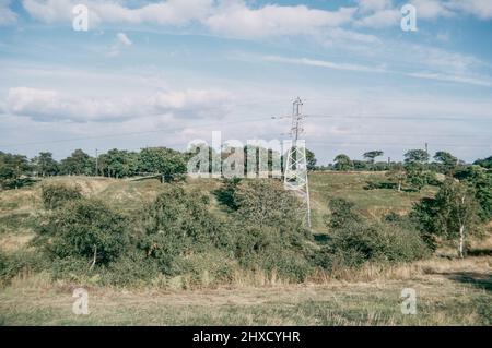 Rough Castle Fort Remains - eine römische Festung an der Antonine Wall etwa 2 Kilometer südöstlich von Bonnybridge in der Nähe von Tamfourhill in der Falkirk council Area, Schottland. Archivscan von einem Dia. September 1972. Stockfoto