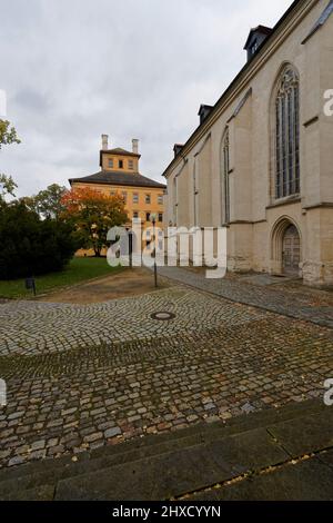 Der Zeitz-Dom auf der Burg Moritzburg, Burgenlandkreis, Sachsen-Anhalt, Deutschland Stockfoto