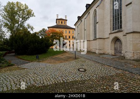 Der Zeitz-Dom auf der Burg Moritzburg, Burgenlandkreis, Sachsen-Anhalt, Deutschland Stockfoto