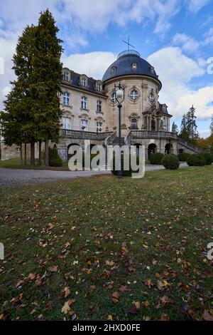 Schloss Craheim und Schlosspark bei Wetzhausen, Stadtlauringen Markt, Kreis Schweinfurt, Unterfranken, Bayern, Deutschland Stockfoto