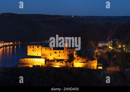 Engelsburg, Kaub, Rheintal, Rheinland-Pfalz, Deutschland Stockfoto