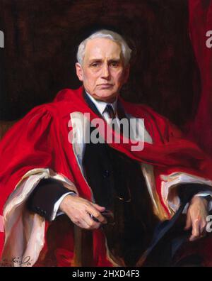 Porträt des ehemaligen US-Außenministers Frank Billings Kellogg (1856-1937) von Philip Alexius de László, Öl auf Leinwand, 1925
