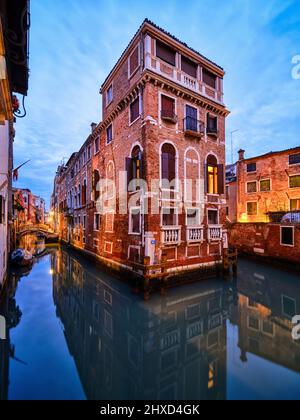 Blick auf Palazzo Tetta, Venedig Stockfoto