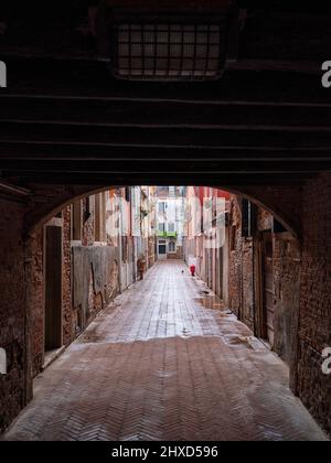 Auf dem Rio Terà ai Saloni, Venedig Stockfoto