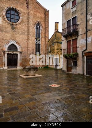 Auf dem Rio Terà ai Saloni, Venedig Stockfoto