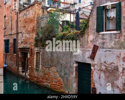 Auf dem Rio Terà ai Saloni, Venedig Stockfoto