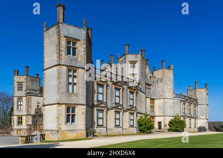 England, Dorset, Sherborne, Sherborne Castle ein Tudor-Herrenhaus aus dem 16th. Jahrhundert, das 1594 von Sir Walter Raleigh erbaut wurde Stockfoto