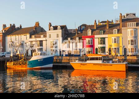 England, Dorset, Weymouth, Weymouth Harbour Stockfoto