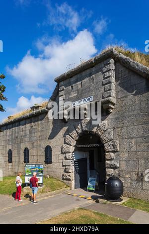 England, Dorset, Weymouth, Eingang zum Nothe Fort Stockfoto