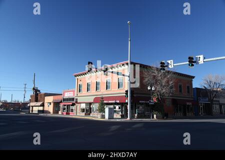 Alamosa im San Luis Valley, Colorado. Stockfoto