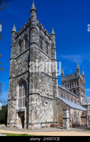 England, Dorset, Wimborne, Wimborne Minster Church Stockfoto