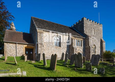 England, West Sussex, Steyning, Brabber, St. Nicholkirche Stockfoto