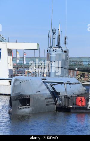 Museum U-Boot Wilhelm Bauer, Deutsches Schifffahrtsmuseum, Bremerhaven, Bremen, Deutschland, Europa Stockfoto