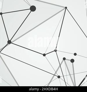 Modernes Design für Web-Hintergrund und Vektor dünne Linie Muster. Datentechnologieelement Stock Vektor