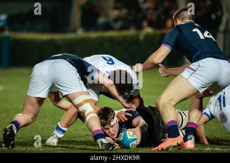 Treviso, Italien. 11. März 2022. Murray Redpath (Schottland) während 2022 Six Nations Under 20 - Italien gegen Schottland, Rugby Six Nations Spiel in Treviso, Italien, März 11 2022 Quelle: Independent Photo Agency/Alamy Live News Stockfoto