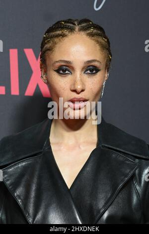 LONDON, ENGLAND - 11. MÄRZ: Adwoa Aboah nimmt an der Weltpremiere „Top Boy 2“ im Hackney Picturehaus am 11. März 2022 in London, England, Teil. Kredit: Picture Capital/Alamy Live Nachrichten Stockfoto