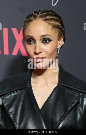 LONDON, ENGLAND - 11. MÄRZ: Adwoa Aboah nimmt an der Weltpremiere „Top Boy 2“ im Hackney Picturehaus am 11. März 2022 in London, England, Teil. Kredit: Picture Capital/Alamy Live Nachrichten Stockfoto