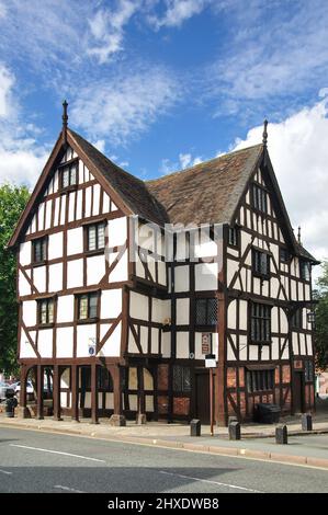 17. jahrhundert Rowley's House, Barker Street, Shrewsbury, Shropshire, England, Vereinigtes Königreich Stockfoto