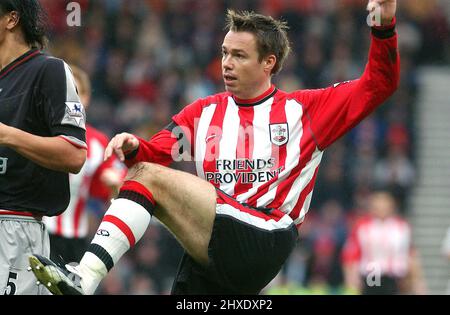 SOUTHAMPTON V LIVERPOOL 14-03-04 GRAEME LE SAUX PIC MIKE WALKER, 2004 Stockfoto