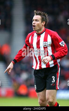 SOUTHAMPTON V LIVERPOOL 14-03-04 GRAEME LE SAUX PIC MIKE WALKER, 2004 Stockfoto