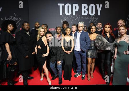 LONDON, ENGLAND - 11. MÄRZ: 'Top Boy 2' Weltpremiere im Hackney Picturehaus am 11. März 2022 in London, England. Kredit: Picture Capital/Alamy Live Nachrichten Stockfoto