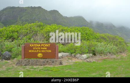 Landschaftliche Eindrücke vom berühmten Honolulu, Oahu HI Stockfoto