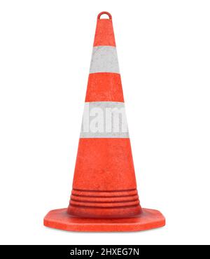 Leitkegel isoliert Stockfoto