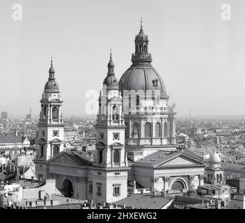 Luftaufnahme des Stephansdom in Budapest Stockfoto