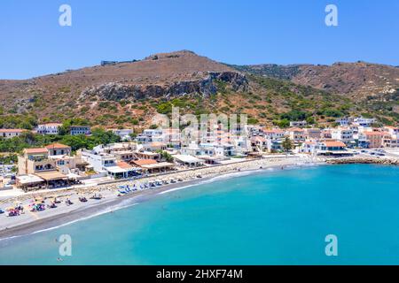 Das kleine traditionelle Dorf Kolybari mit Kloster Panagia Odigitria, Chania, Kreta, Griechenland. Stockfoto