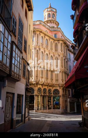 Can Corbella, am Ende des 19.. Jahrhunderts erbaut, Architekt Nicolau Lliteres, Palma, Mallorca, Balearen, Spanien. Stockfoto