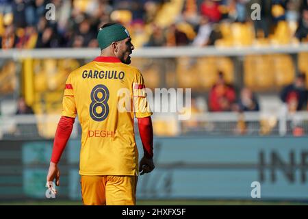 Mario Gargiulo (US Lecce) während des Spiels US Lecce gegen Brescia Calcio in der italienischen Fußballserie B in Lecce, Italien, März 12 2022 Stockfoto