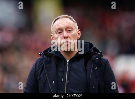 Nottingham Forest Manager Steve Cooper beim Sky Bet Championship-Spiel im City Ground, Nottingham. Bilddatum: Samstag, 12. März 2022. Stockfoto