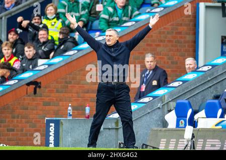 Tony Mowbray Manager von Blackburn Rovers Stockfoto
