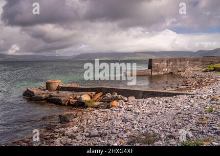 Balliskallig Hafen an der Atlantikküste der Grafschaft Kerry, Irland Stockfoto