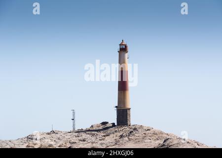 Diaz Point Lighthouse. Luderitz Namibia. Stockfoto