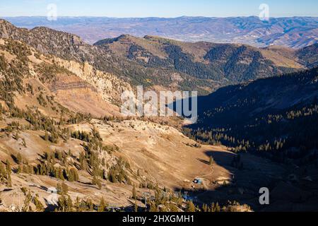 Die Wasatch Mountains östlich von Salt Lake City, USA Stockfoto
