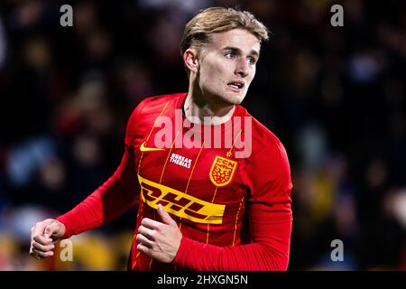 Farum, Dänemark. 11., März 2022. Martin Frese (5) vom FC Nordsjaelland wurde beim Superliga-Spiel 3F zwischen dem FC Nordsjaelland und Soenderjyske rechts im Dream Park in Farum gesehen. (Bildnachweis: Gonzales Photo - Dejan Obretkovic). Stockfoto