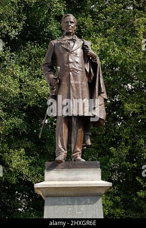 Statue des Gouverneurs William Smith in der Nähe der Landeshauptstadt Richmond Virginia Stockfoto