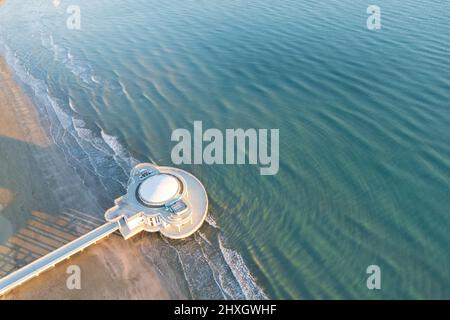 Blick auf die italienische Küste in der Stadt Senigallia Stockfoto