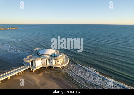 Blick auf die italienische Küste in der Stadt Senigallia Stockfoto