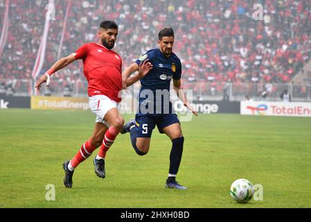 Houcine benayada und Mohamed ali ben Romdhane in Aktion während des CAF