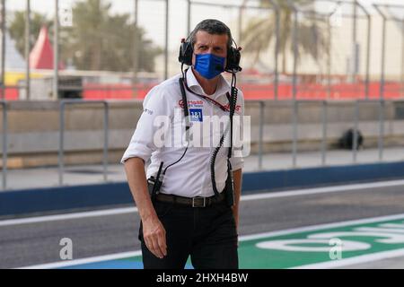 Bahrain International Circuit, Sakhir, Bahrain am 12. März 2022 Teamchef – Günther Steiner, Haas während des Tages 3 FORMEL 1 ARAMCO-VORSAISON-TESTS 2022 Eleanor Hoad Stockfoto